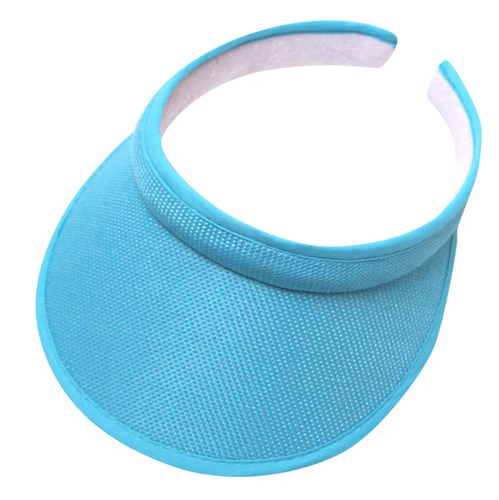 Summer Caps Sun Sports Visor Hat For Men Women Running Beach Baseball Caps Top Empty Solid Sports Tennis Golf Running Sunscreen