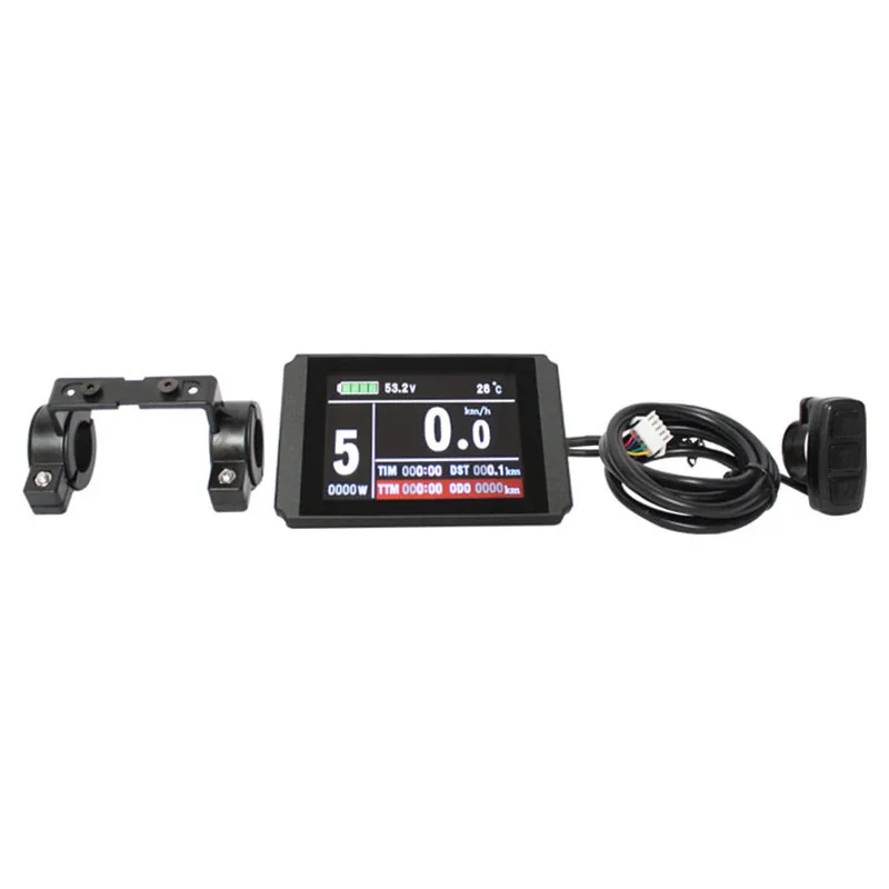 

24V|36V|48V KT-LCD8HU display with 5V USB PORT Corresponds to HRTC EBIKE Color TFT meter for electric bicycle