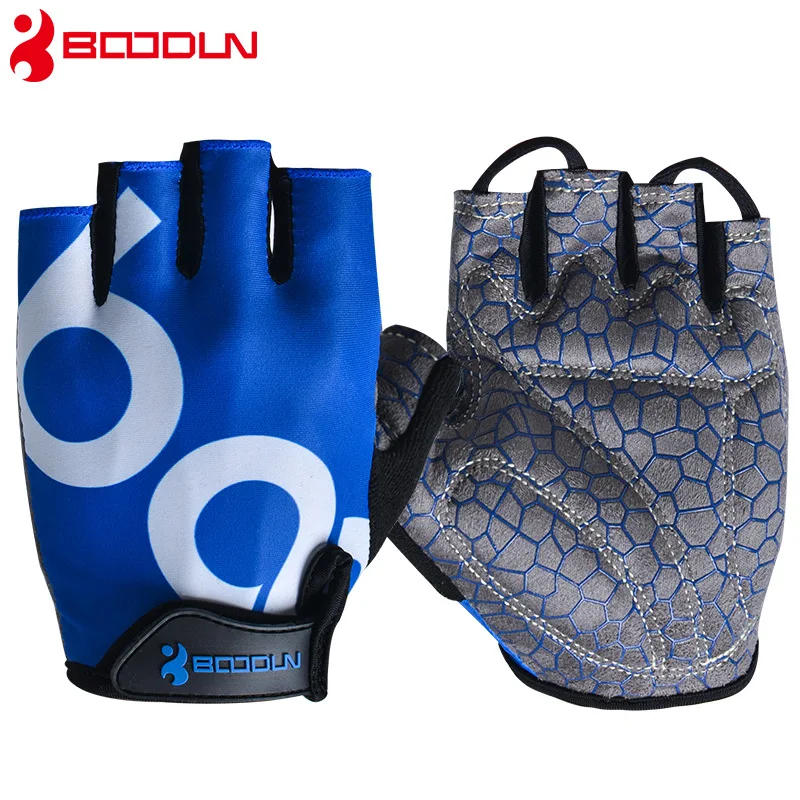 BOODUN New Summer Men Women Fitness Gloves Half Finger Breathable Elastic Anti-skid Training Body Building Musculation Gloves