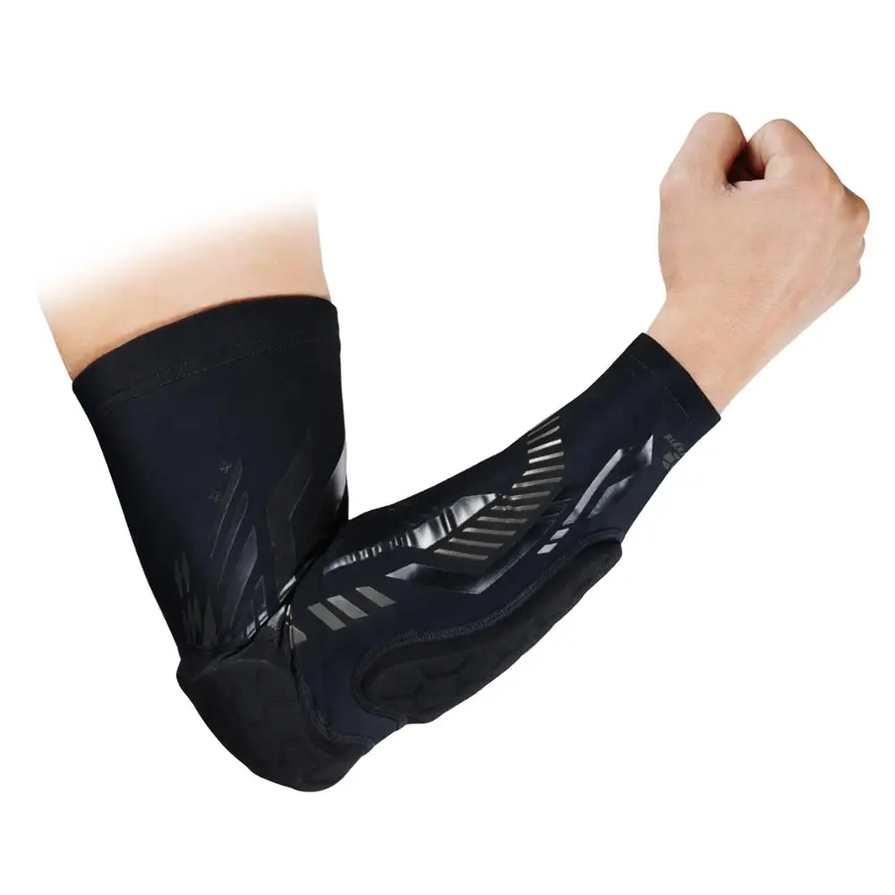 Kuangmi 1 pc Crashproof Basketball Elbow Pad Brace Support Elastic Sports Elbow Protector Arm Warmer Guards Sleeve Dropshipping