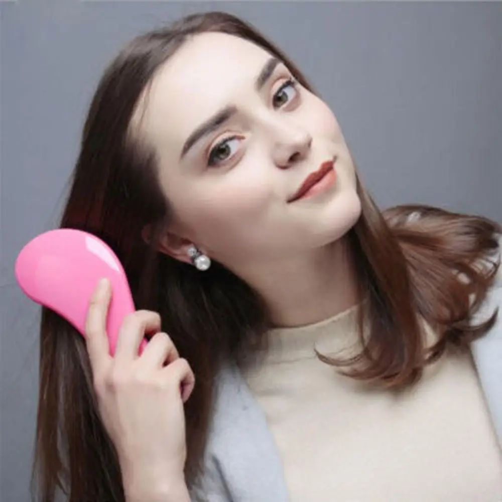 1PC Scalp Massage Hair Comb Magic Handle Anti Static Detangling Brush Portable Straight Curly Wet Hair brush Salon Styling Tools