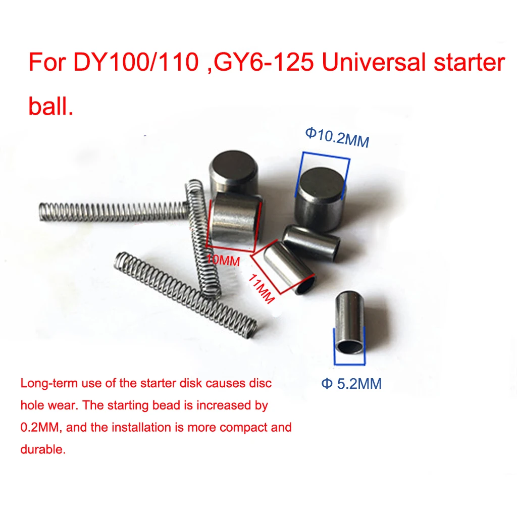 Motorcycle starter clutch start ball overrunning clutch beads scooter & spring for DY100 DY110 GY6-125 accerssories parts