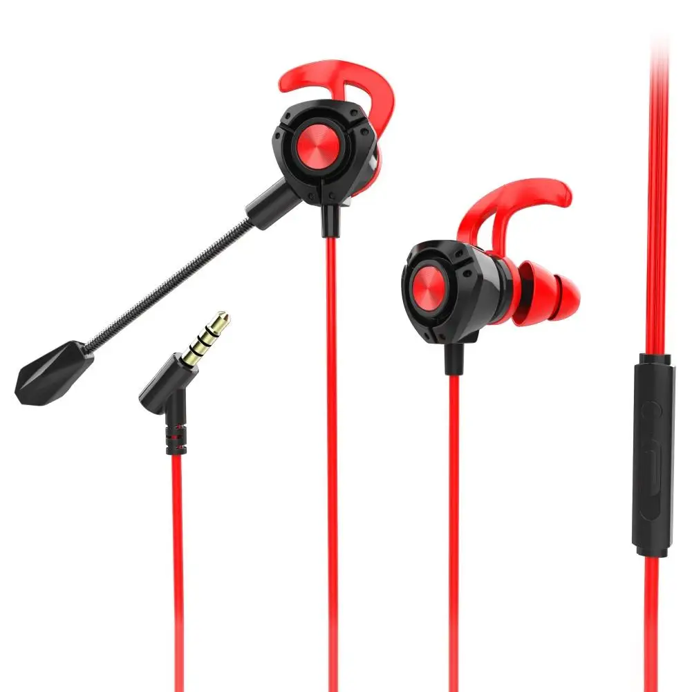 New Wired Earphone G22 Wired 3.5mm Plug In-ear Gaming Earphone Dynamic Headphone with Microphone Mobile phone accessories 2020