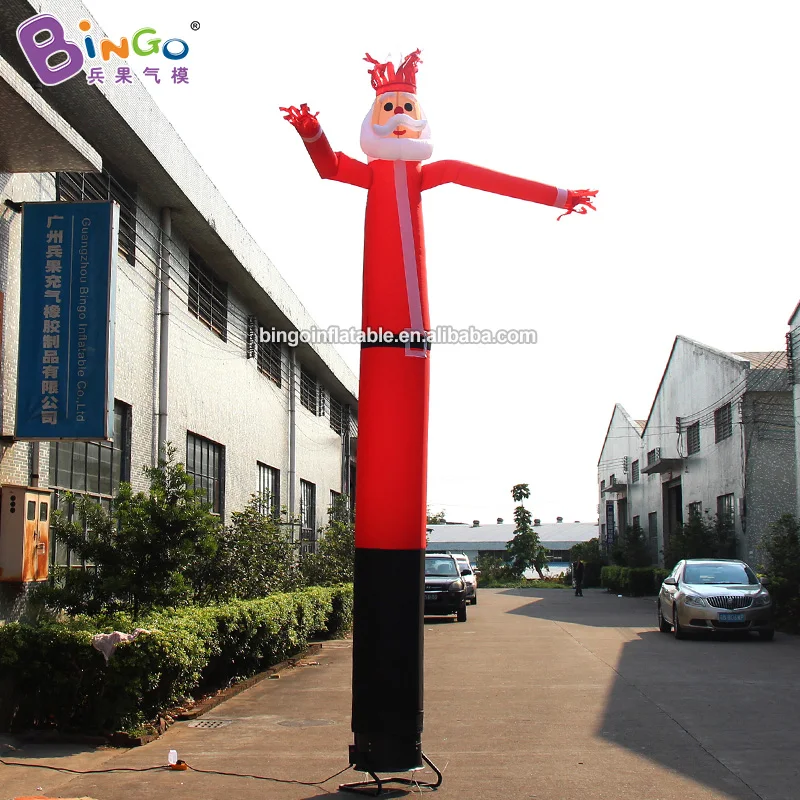 

Adorable 4.5 Meters Inflatable Santa Air Dancer for Christmas Decoration / Cartoon Santa Air Dancer Balloon for Display Toys