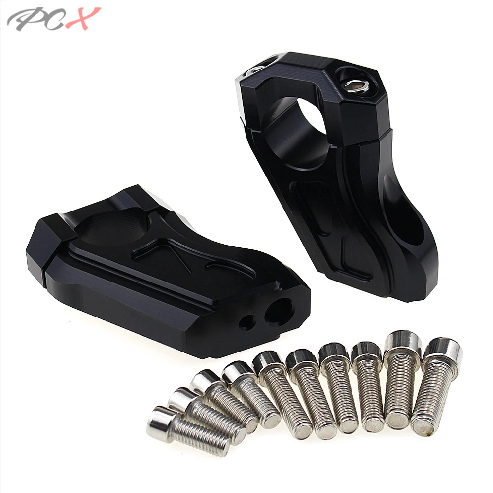 

CNC Motorcycle Handlebar Riser Handle Bar Clamp Extend Adapter Accessories for BMW R NINE T 2014 2015 2016 2017 R NINET R 9T