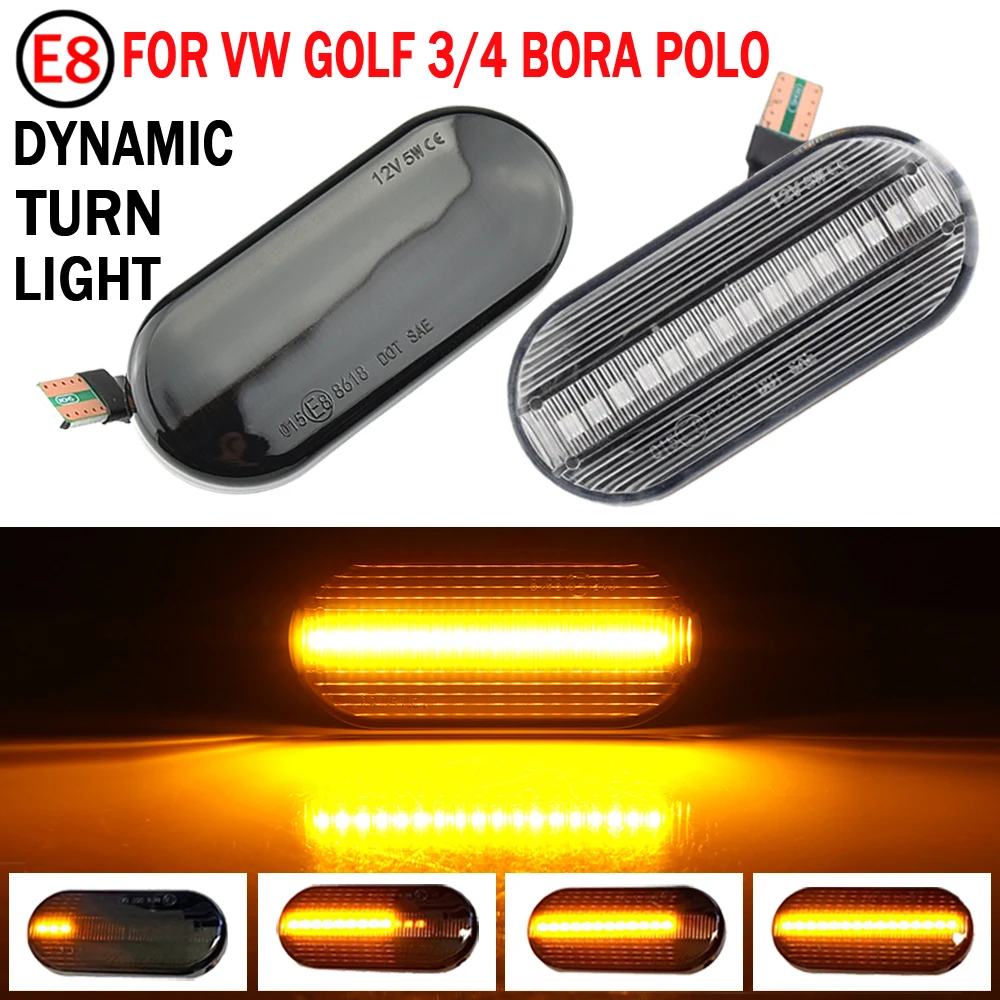 Led Dynamic Side Marker Turn Signal Light For VW Up Caddy T5 Amarok Jetta Golf 3 4 Fox Beetle Lupo Sharan Bora Passat Polo Vento