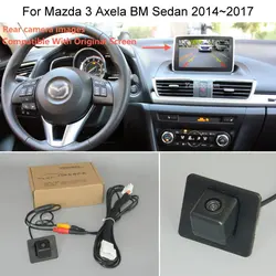 Car Rear View Back Up Reverse Camera Sets For Mazda 3 Mazda3 Axela BM Sedan 2014 2015 2016 2017 RCA & Original Screen Compatible