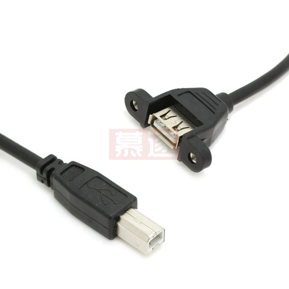 Mini USB USB-Bประเภทเครื่องพิมพ์ชายหญิงแจ็คสกรูรู 30 ซม.50 ซม.