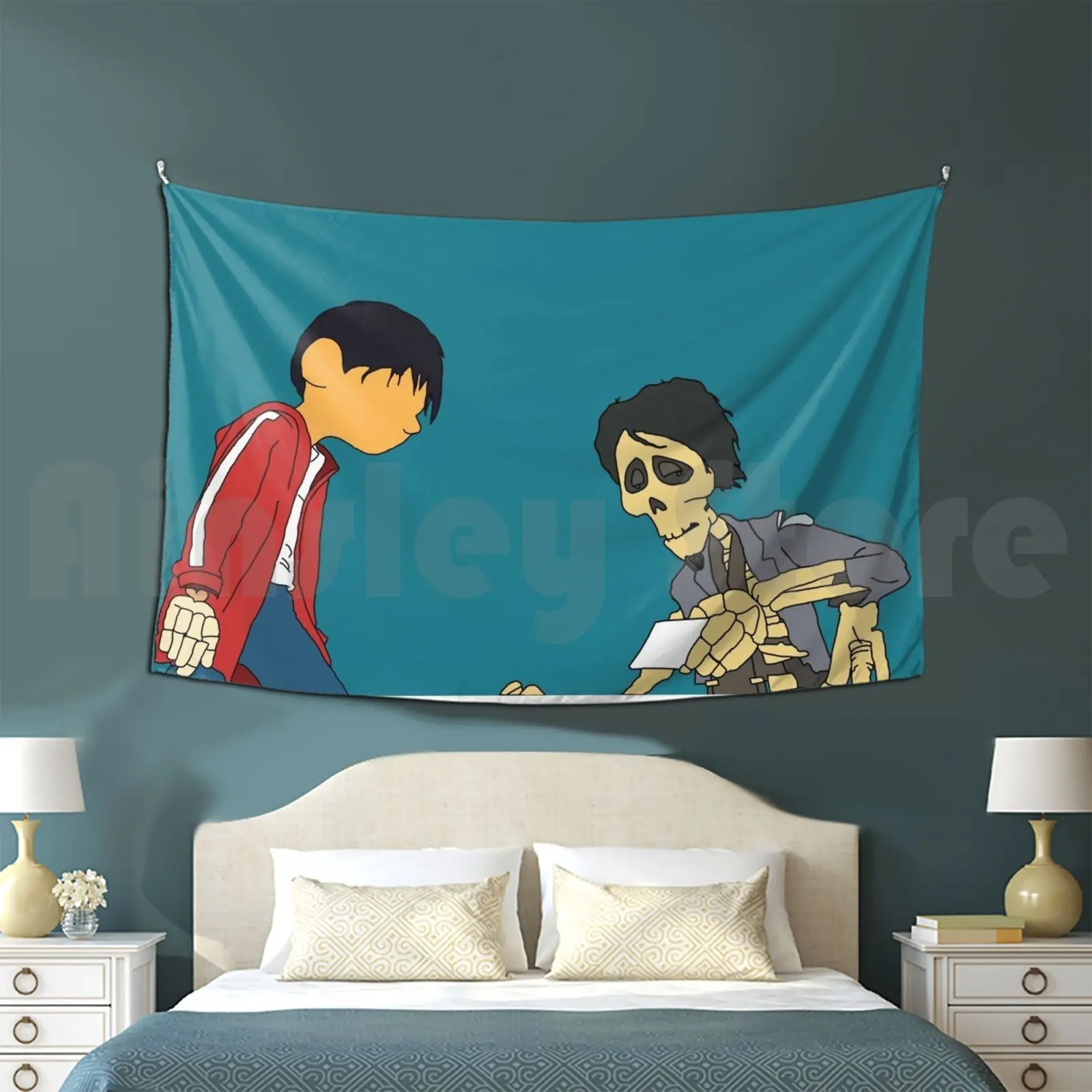 Coco Tapestry Living Room Bedroom Pixar Animation Mexico Music Family Movie