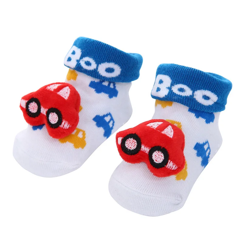 1 Pair Baby Boy Socks Cotton Baby Socks Rubber Anti Slip Boy Girl Floor Kids Toddlers Sock Spring Animal Infant Newborn Gift