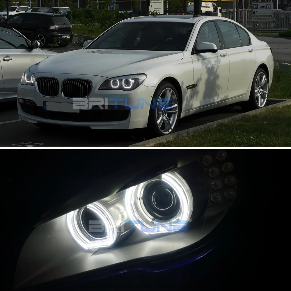 Angel Eyes For BMW F01 F02 Accessories Tuning F03 F04 730d 740d 740i 750i 760i Xenon Headlight DTM Style Switchback Car Lights image 6