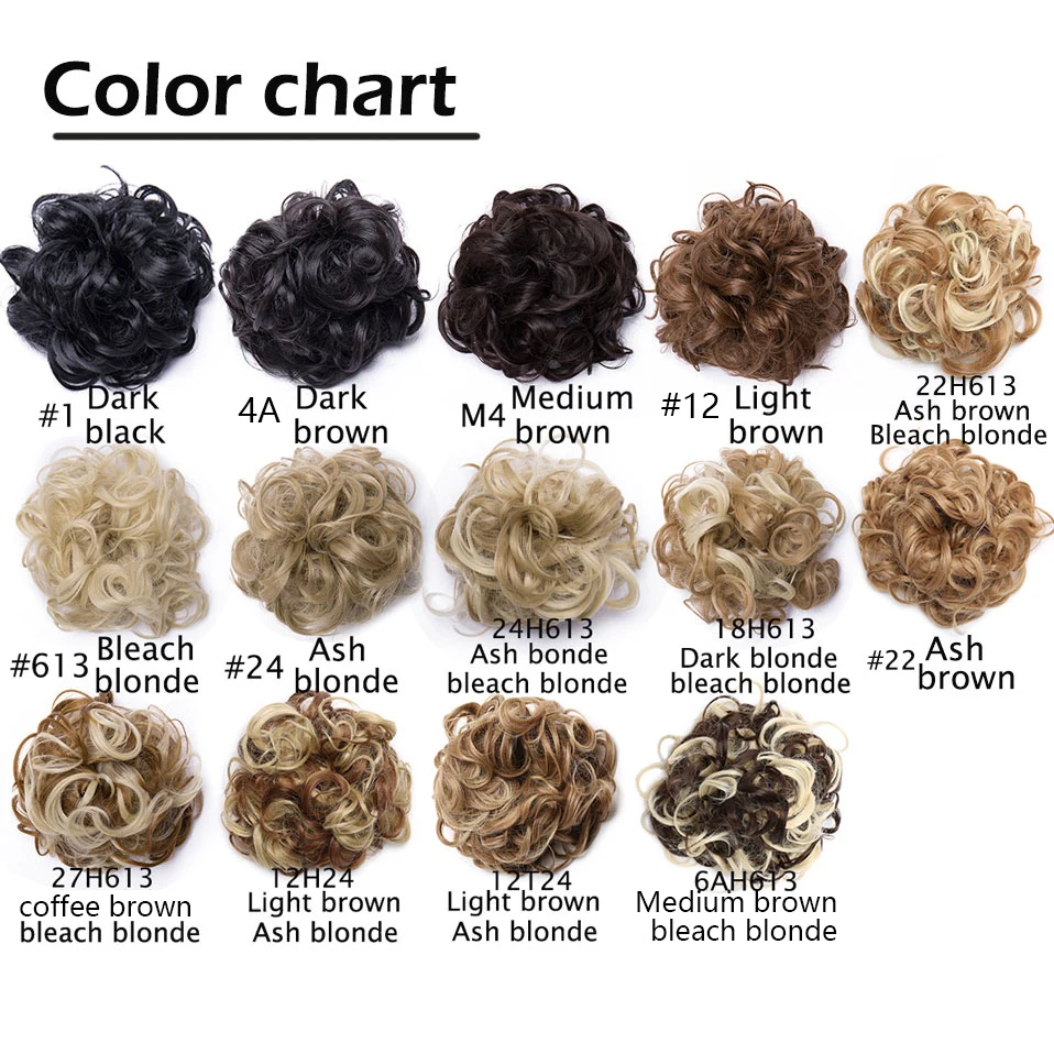 80cm Synthetic Chignon Messy Scrunchies Elastic Band Hair Bun Straight Updo Hairpiece High Temperture Fiber Natural Fake Hair