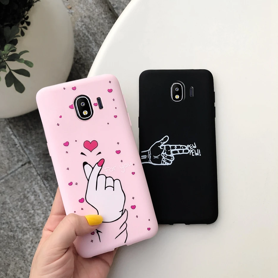 Pełna pokrywa dla Samsung Galaxy J4 2018 przypadku J400F śliczny nadruk telefon miękka TPU etui na samsunga J4 2018 J 4 SM-J400F J400 zderzak — zdjęcie 7