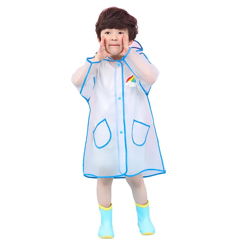 

New children's poncho cute long transparent raincoat boy and girl raincoat waterproof animal cartoon poncho raincoat