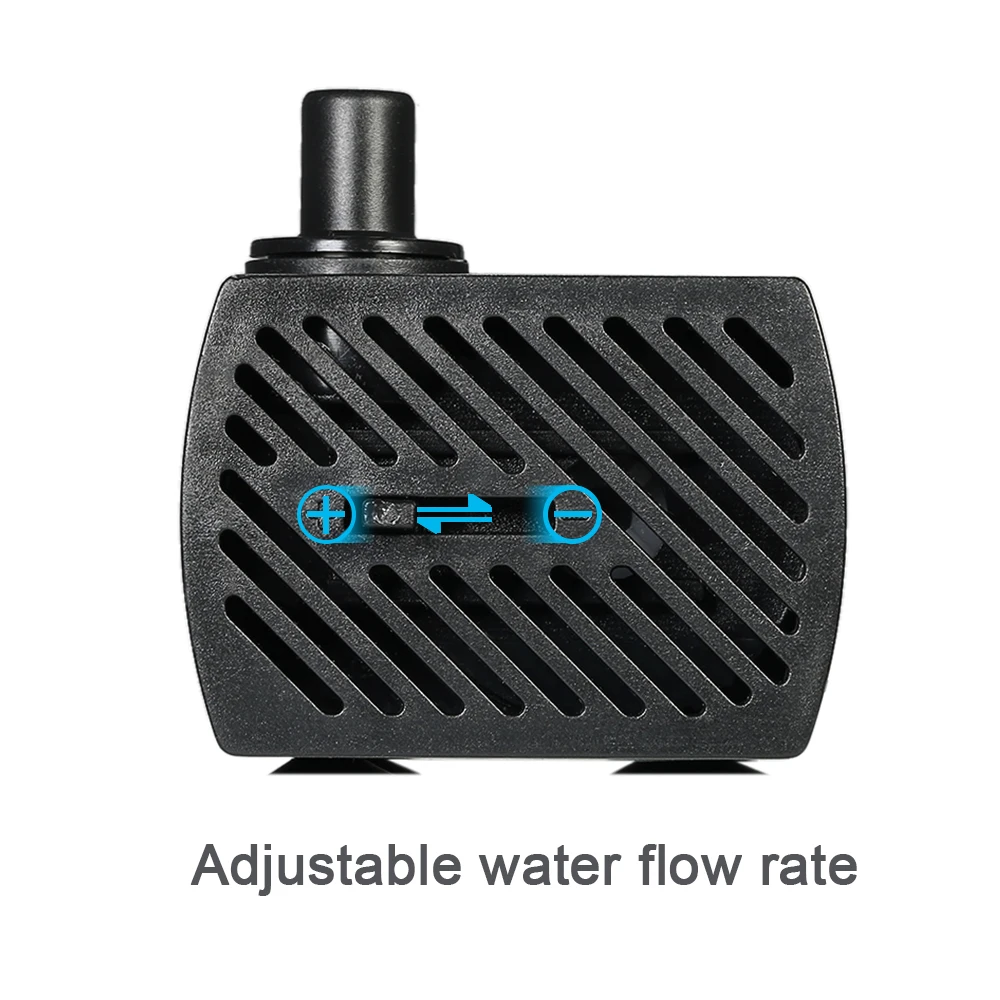 110V/220V 2.5W/3W/4W/5W Ultra-Quiet Submersible Water Fountain Pump Filter Fish Pond Aquarium Water Pump Tank Garden Fountain