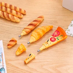 1pcs Bread Pizza Croissant Baguette Ballpoint Pen Novelty Magnetic 0.5mm Black Color Ink Office School Gift A6745