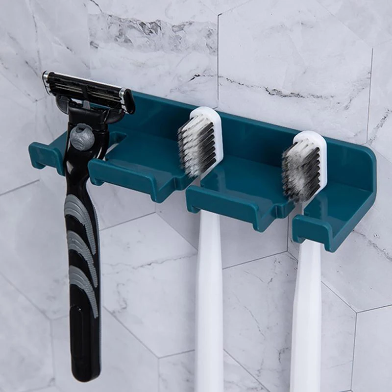 1Pc Bathroom Accessories Multicard Slot Holder Rack Toothbrush Organizer Hanging Set