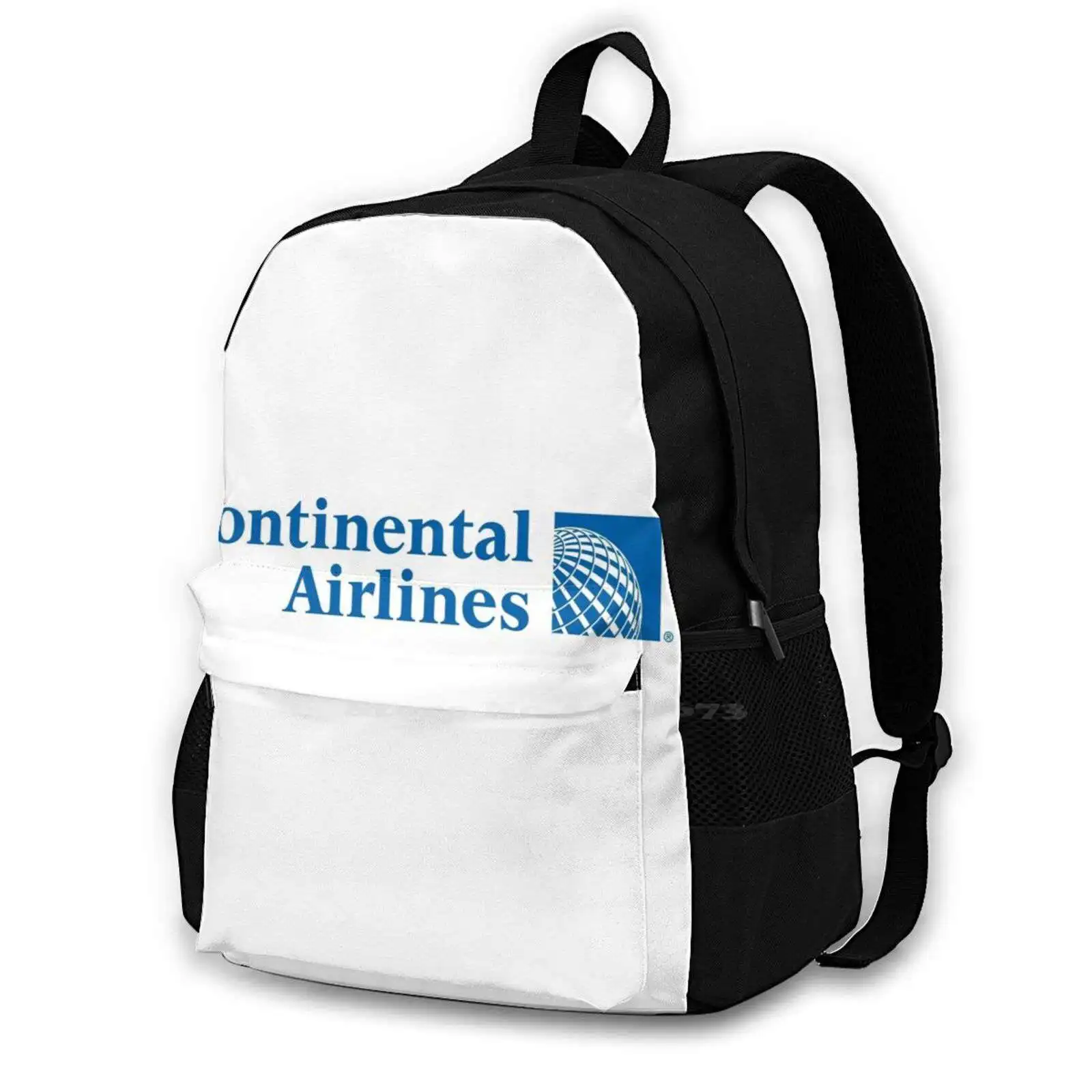 Continental Airlines Logo Backpack For Student School Laptop Travel Bag Continental Airlines Logo Airways Plane Sky Fly