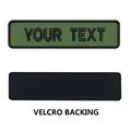 army green velcro-on