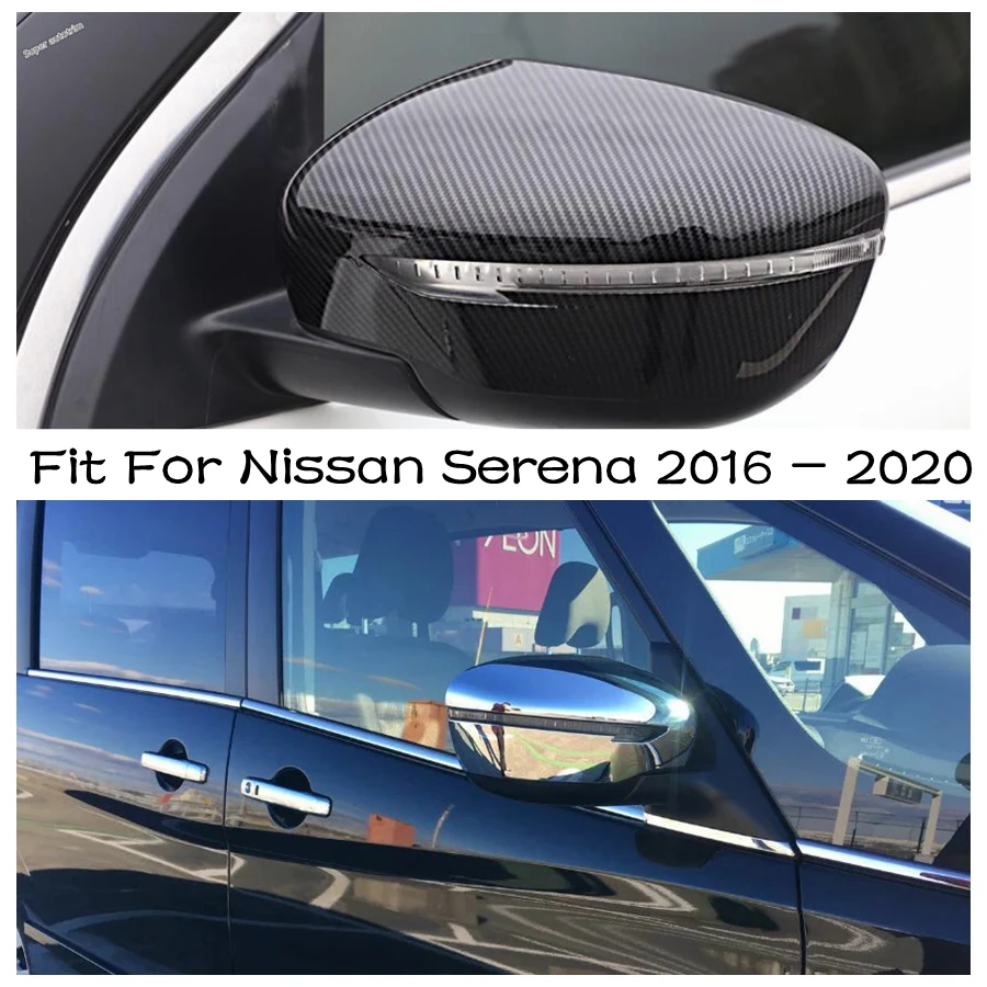 

Side Door Rearview Mirror Shell Cap Protection Decoration Cover Trim ABS Accessories Exterior Fit For Nissan Serena 2016 - 2020