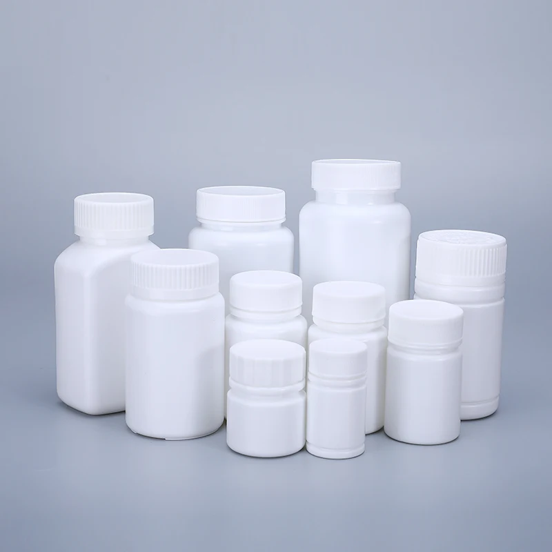 100PCS of 20ML small plastic bottle with lid for Medicine capsule pill Food Grade Container Pharmaceutical refillable bottles