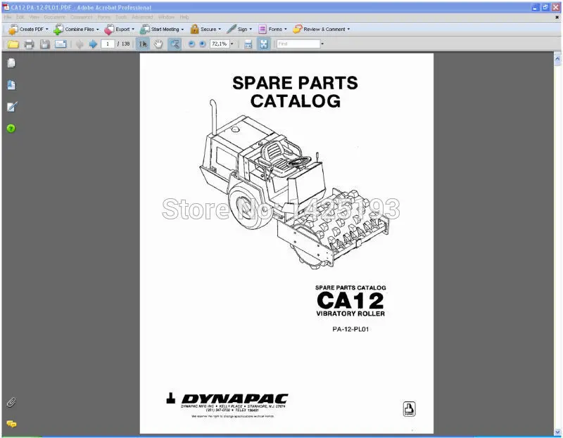 

DYNAPAC Spare parts catalogues and service manuals