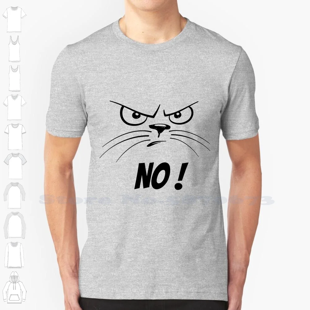 No Cat-Cats Humor Fashion Vintage Tshirt T Shirts Meow Cat Surly No Hangover Kitten Cats Humor Paw Purr