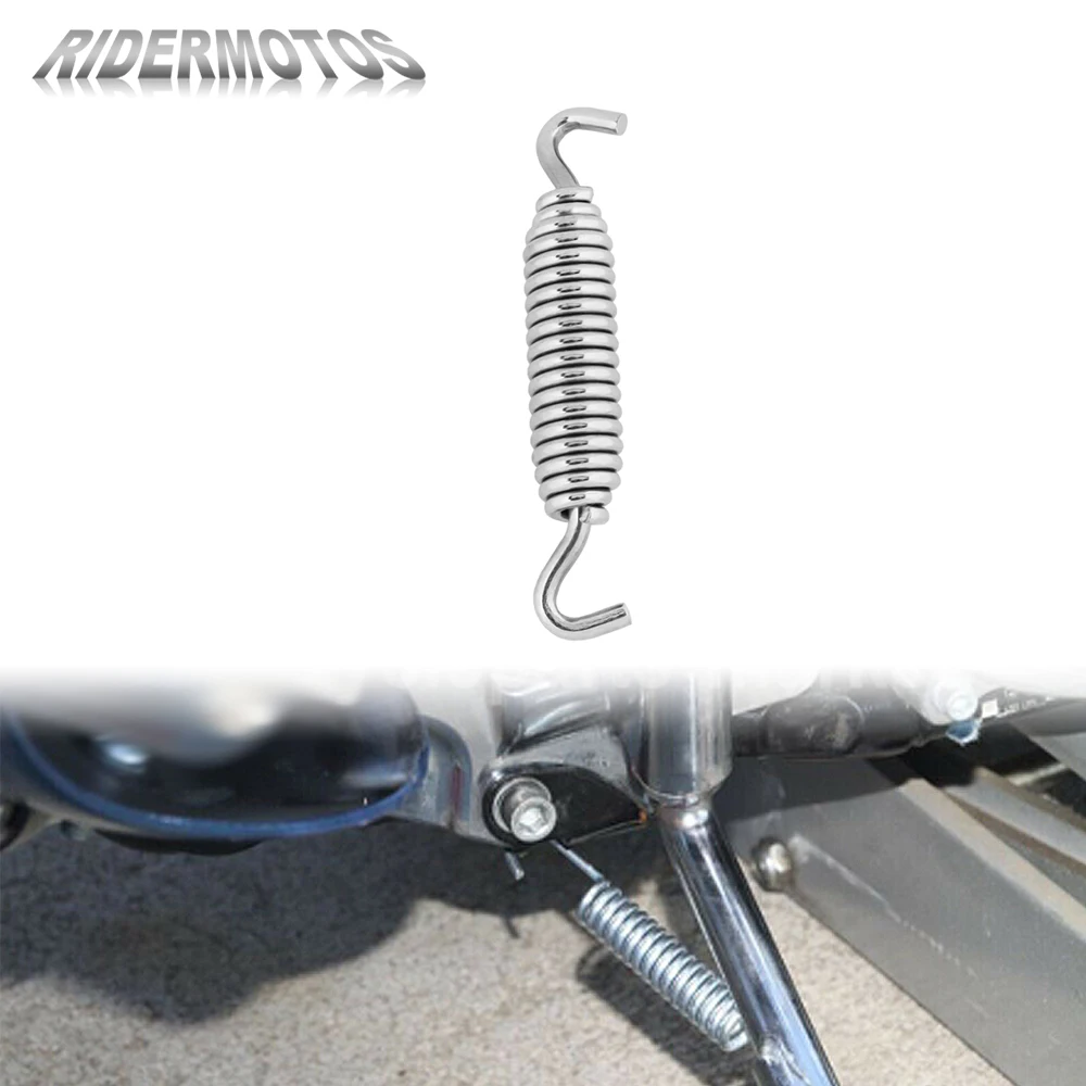 Universal Motorcycle Kickstand Spring Stand Chrome For Harley Touring Electra Glide Road Glide 07-19 Softail Low Rider Fat Boy