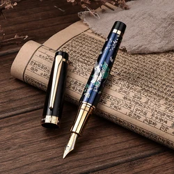LT Hongdian Chinese Maki-e Calligraphy Art Pen Flex Nib Vintage Design Engravable Gift Box for Business Student Writing 1837