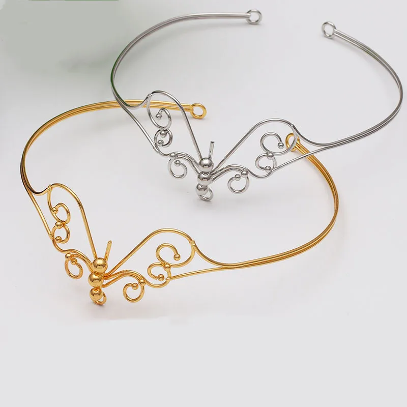 

1pcs Butterfly style Wedding Jewelry Headband Metal Headband DIY Hair Accessories For Bridal Jewelry Accessories