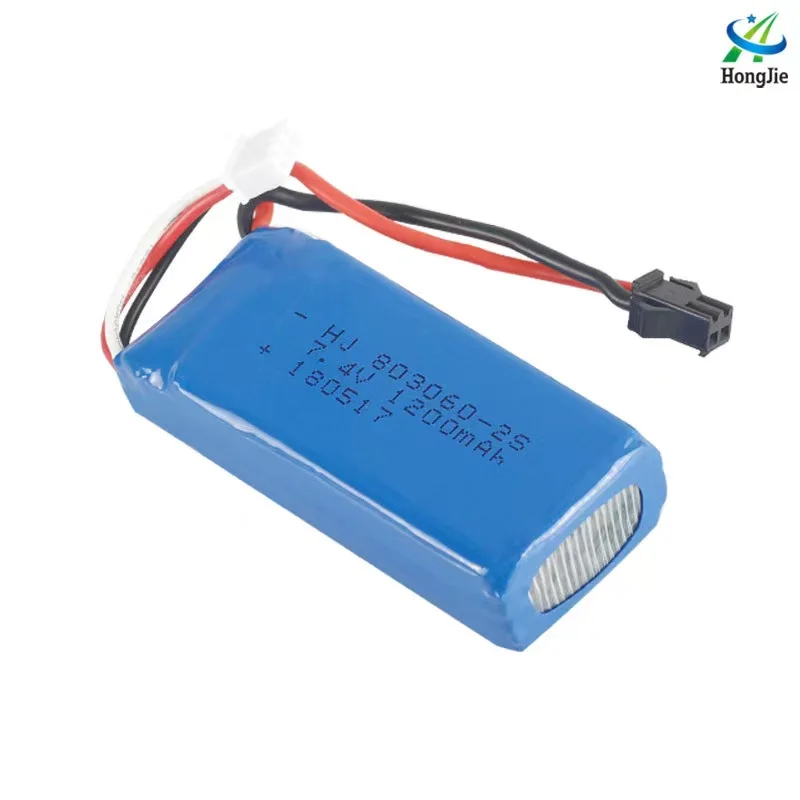 Factory pin 7.4 V 1200 mah lithium battery H26W four axis aircraft uav model aircraft parts 803060 spot