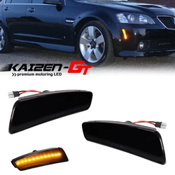 Smoked Lens Amber LED Car Front Side Fender Lights Turn Signal Light For 2008-2009 Pontiac G8 GT GXP Front Side Marker Light 12V