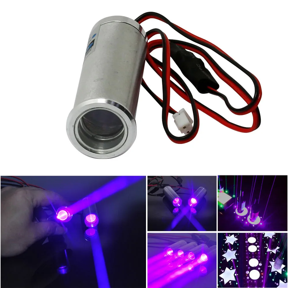 Fat Beam 405nm  250mW Violet/Purple Laser Diode Module for KTV Bar DJ Stage Lighting