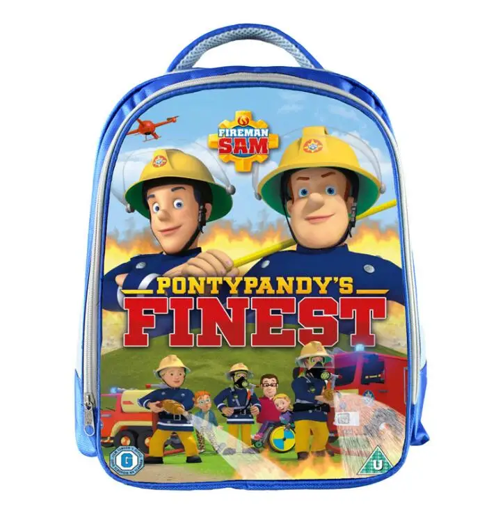 New Arrival Mini School Bags for Boys Cartoon Hero Fireman Sam Schoolbag Children Baby Kindergarten Bookbag Kid Mochila Infantil