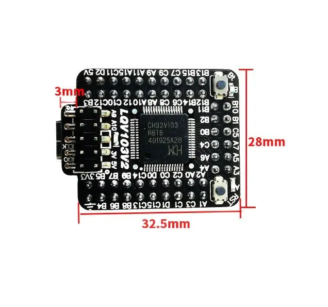 CH32V103R8T6 Core Board Omnidirectional Wheel System Board Microcontroller