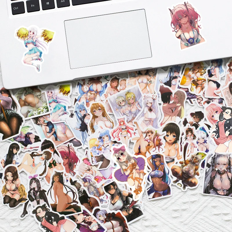 10/30/50PCS Waifu Hentai Sexy Kawaii Anime Stickers Girl Luggage Skateboard Laptop Bicycle Graffiti Sticker Adults Otaku F3