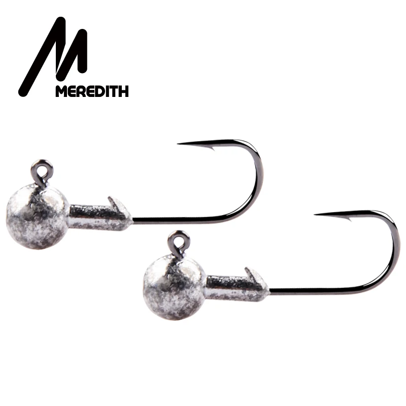 MEREDITH 1g 2g 3g 5g 7g 10g 18g 22g Crank Jig Head Hook Fishing Hook Head Jig Lure Hard Bait Soft Worm Jig Hook For Fishing