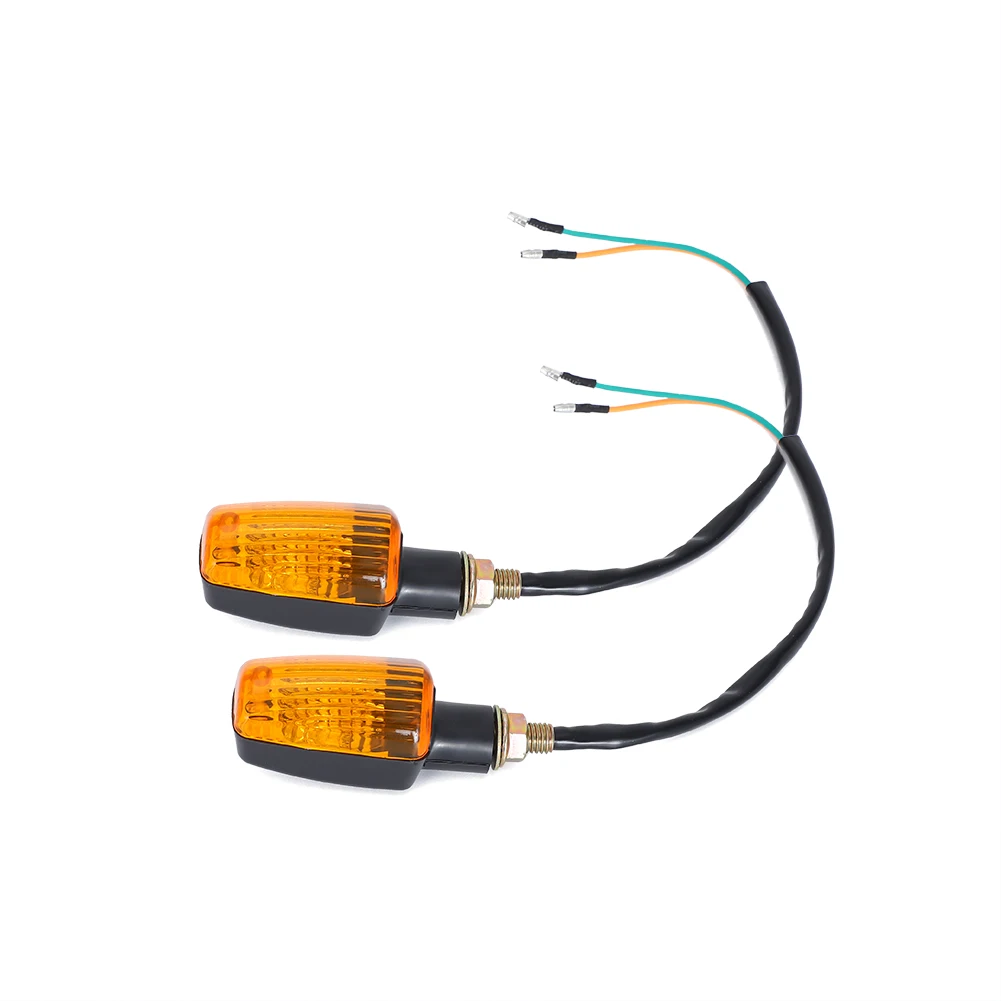 6V Motorcycle LED Turn Signal Lights Motorbike Indicator Universal Lamp Beads Indicator Amber Lens For Scooter Moped Bike