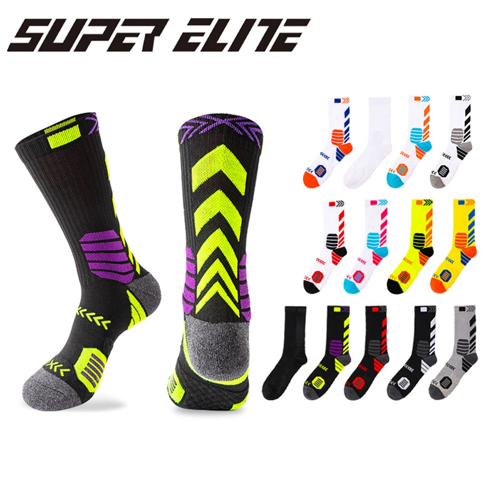 

Men`s elite socks, the trend of long-tube basketball socks men, towel-based sweat permeability professional sports socks s2028