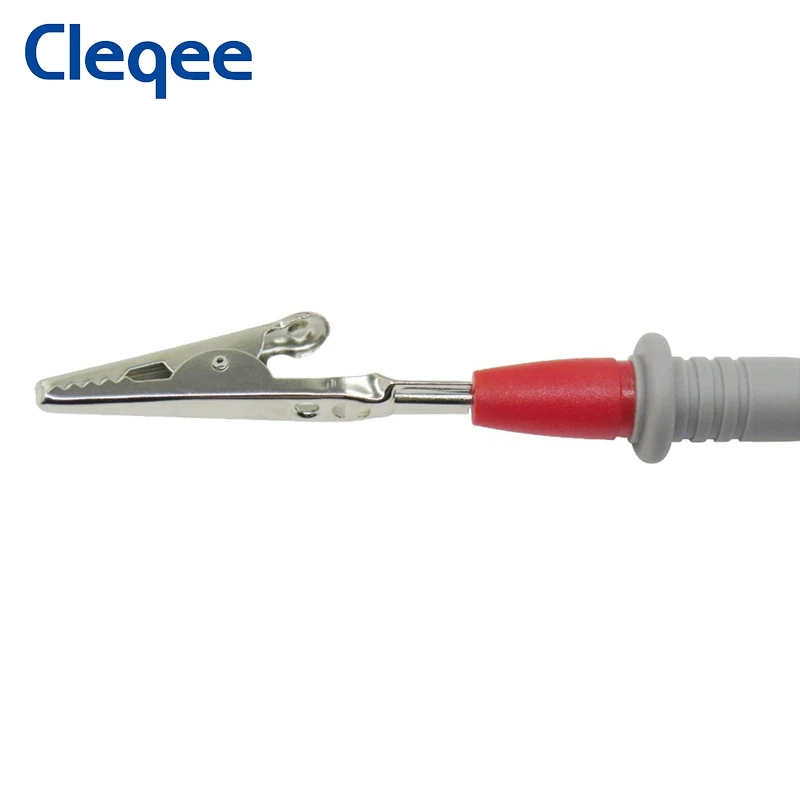 Cleqee-multímetro P1502B, pluma de sonda, 4mm, enchufe Banana, prueba de plomo, agujas afiladas con pinzas de cocodrilo, Cable de 1M, 1000V/20A