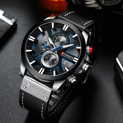 Nuevos relojes CURREN para hombre, relojes de pulsera de cuarzo a la moda, reloj deportivo militar resistente al agua para hombre, reloj con fecha para hombre, reloj Masculino