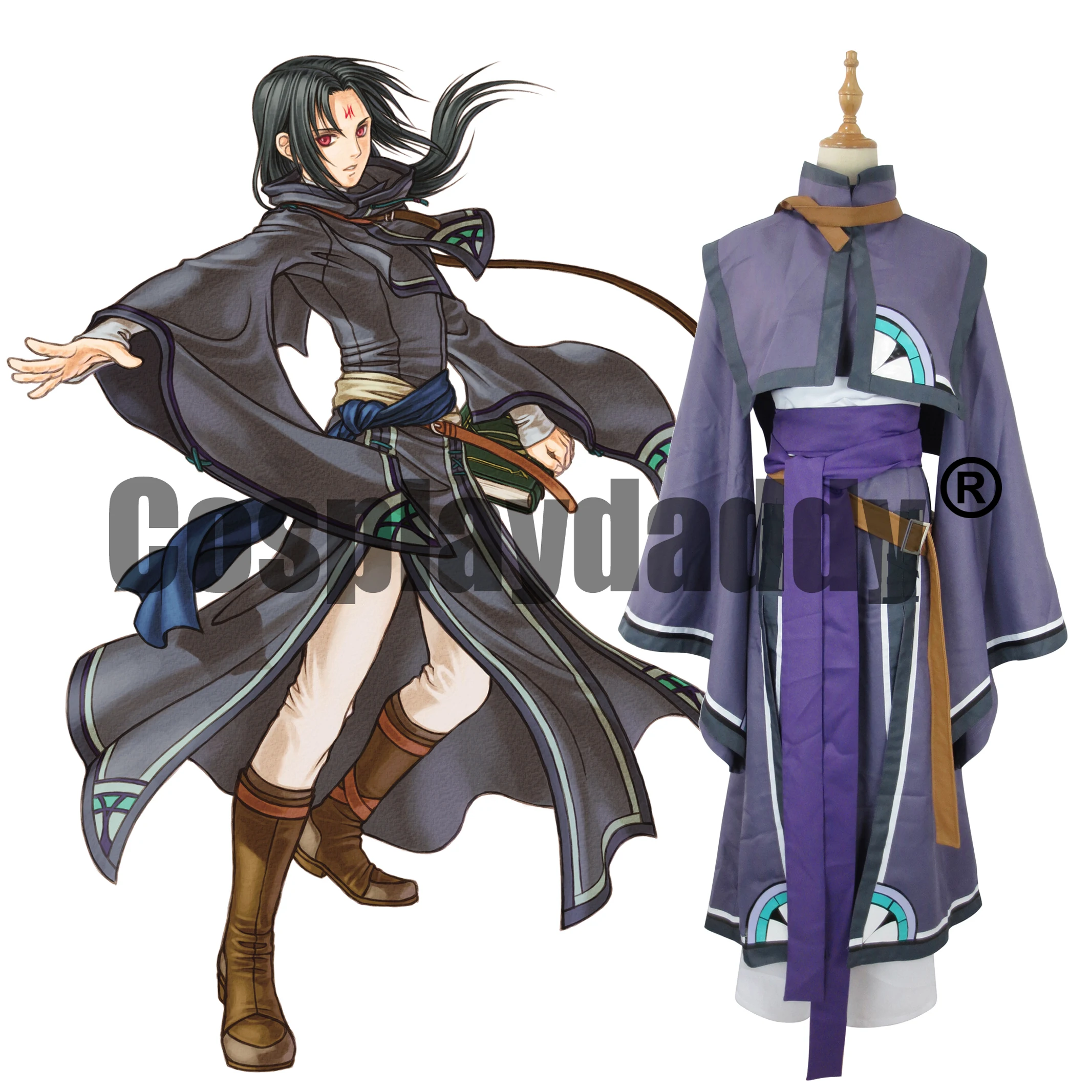 

Fire Emblem: Radiant Dawn Wind Sage Soren Senerio Outfit Game Cosplay Costume F006