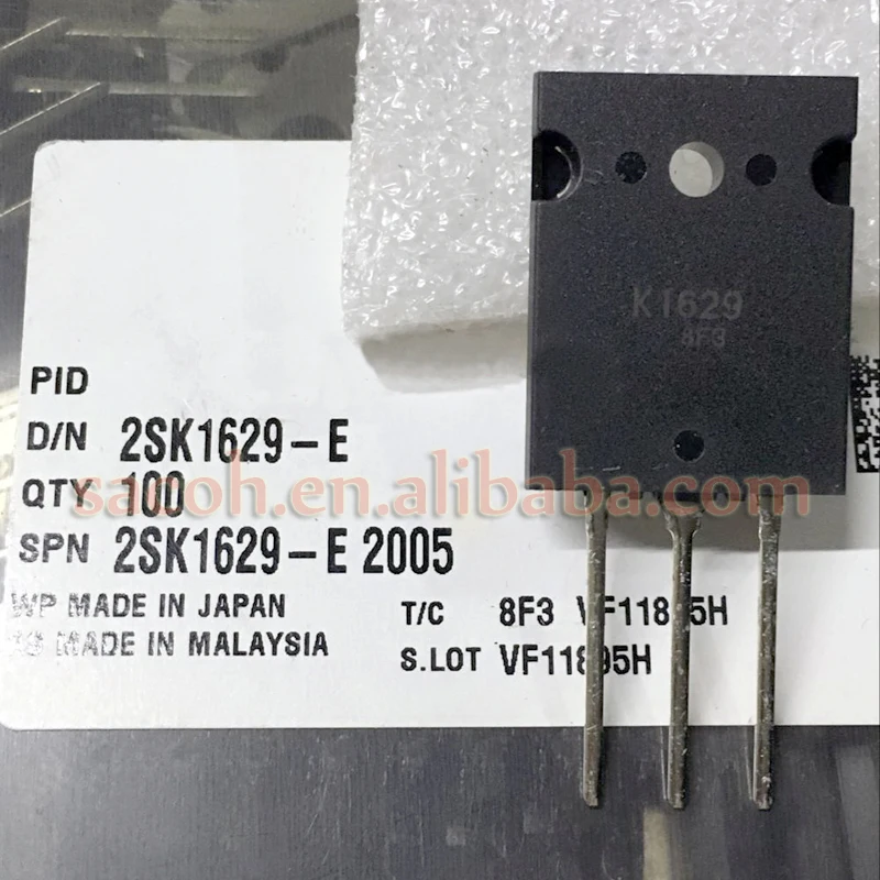 

5Pcs 2SK1629 K1629 or 2SK1628 or 2SK1971 TO-3PL 30A 500V Silicon N-Channel MOSFET