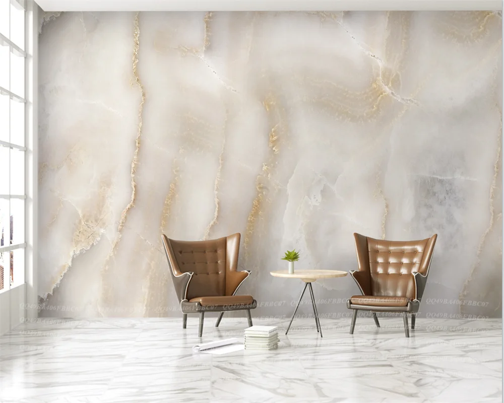 beibehang Custom wall papers home decor three-dimensional golden geometric lines frame metal mural background wallpaper