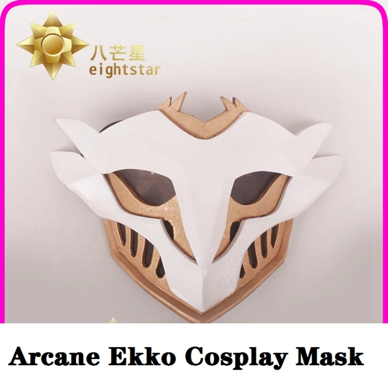 LOL animazione Arcane il ragazzo che ha frantumato il tempo Ekko maschera Cosplay accessori di gioco Halloween EVA puntelli giocattoli per bambini in maschera