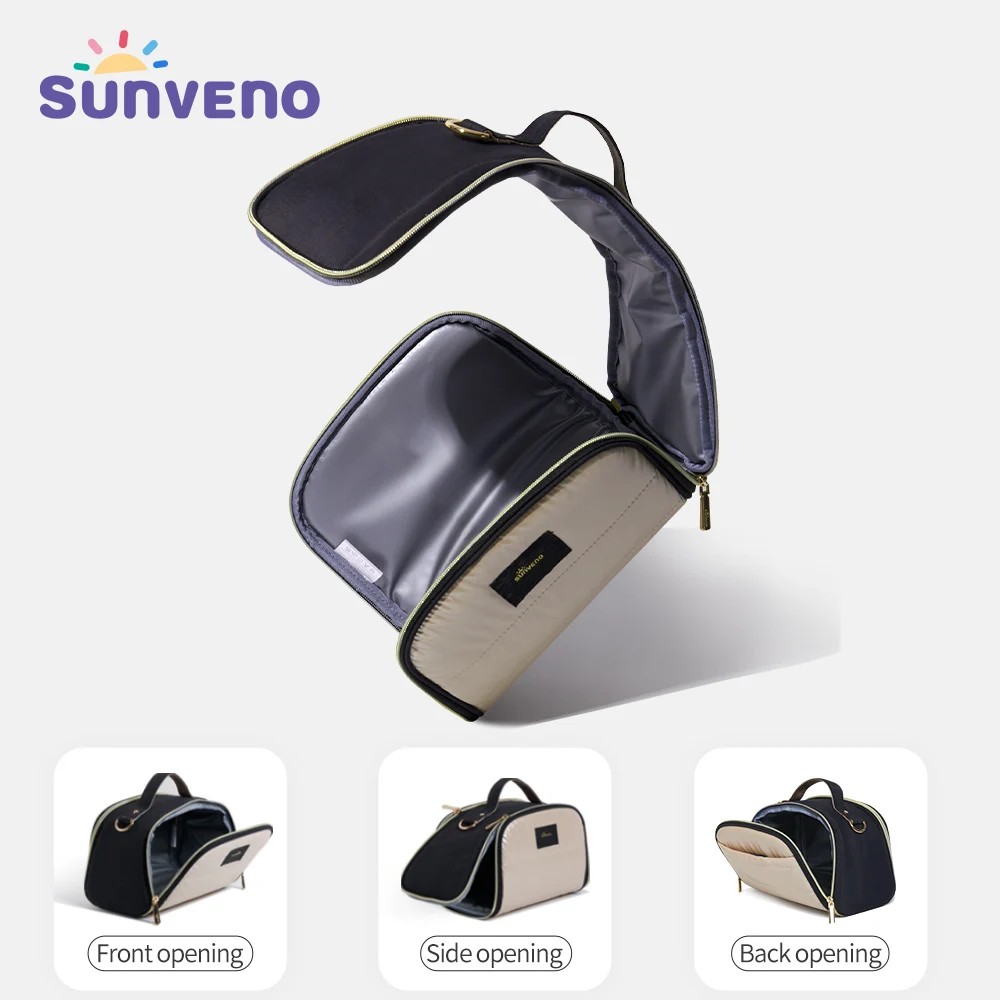 Sunveno-bolsa térmica para biberón de bebé, bolsa aislante portátil para alimentación de bebé, mantiene el calor/frío, aislamiento para biberón de