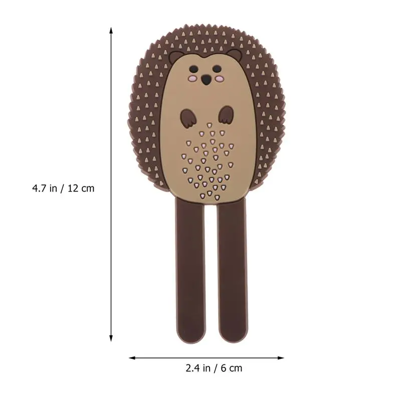 Cute Magnetic Hooks Removable Fridge Sticker Refrigerator Message Magnet Coat Hanger Key Holder Storage Hook (Hedgehog)