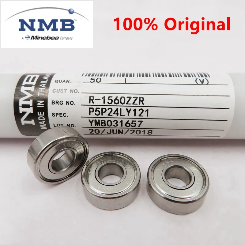 50 Stück NMB Hochgeschwindigkeitslager R-1140ZZ R-1350ZZ R-1560ZZ L-1770ZZ 1140 1350 1560 694 695 696 697 ZZ 4x11x4 5x13x4 6x15x5 7x17x5mm – Detail 1