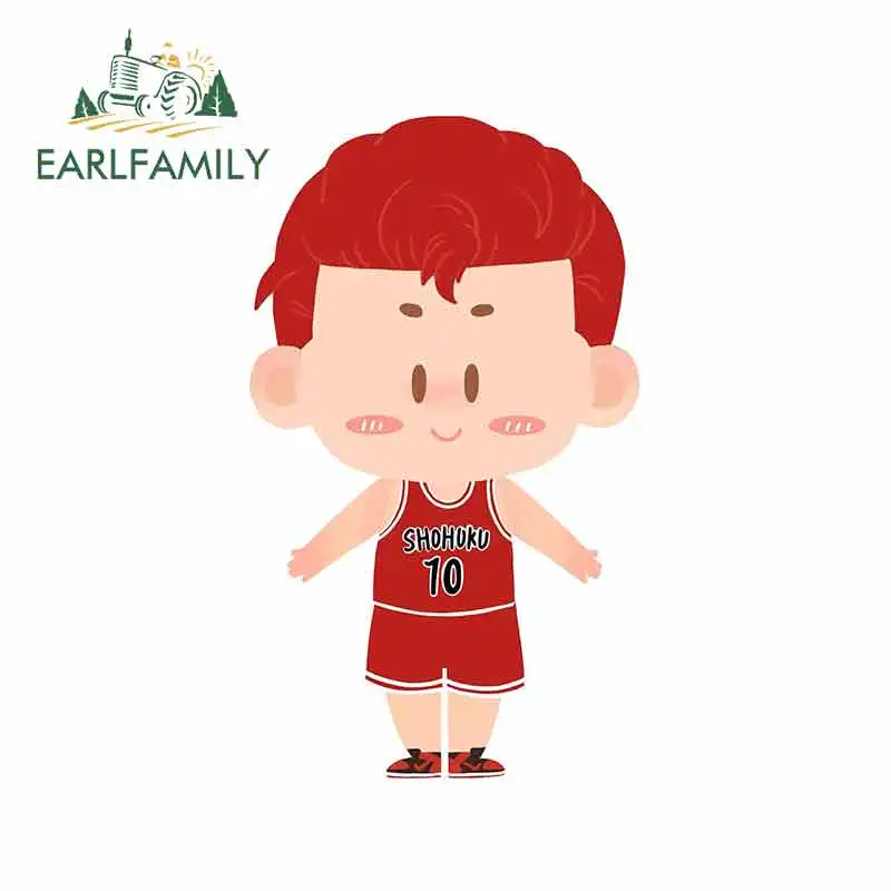 EARLFAMILY 13cm x 7.9cm For Basketball Baby Car Stickers Bumper Fine Decal Suitable For All Types Of Vehicles Simulation Fun