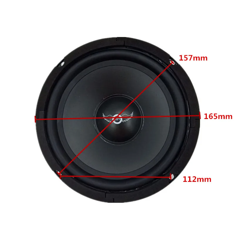 I KEY BUY Wysokiej jakości głośnik Hifi 6,5 cala 300 W 8 Ohm PP Cone Auto Mid-Range do głośników kina domowego na scenie akustycznej